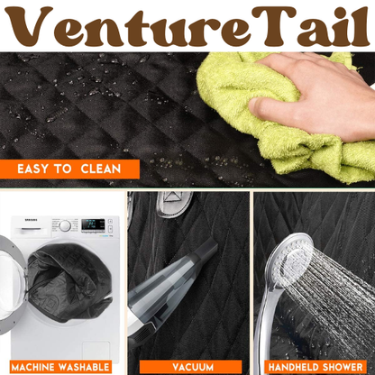 Dog Car Seat Cover Kit — Waterproof Protector + 2 Safety Belts